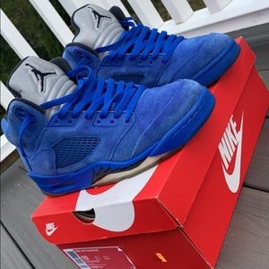 Blue Seude 5s